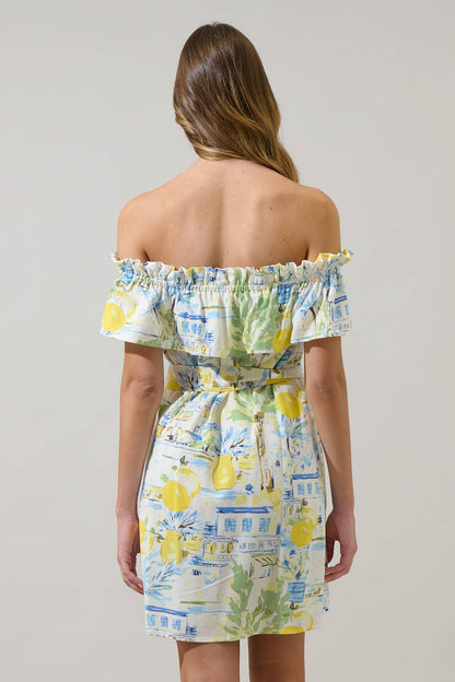 Amalfi Coast Valena Ruffle Mini Dress