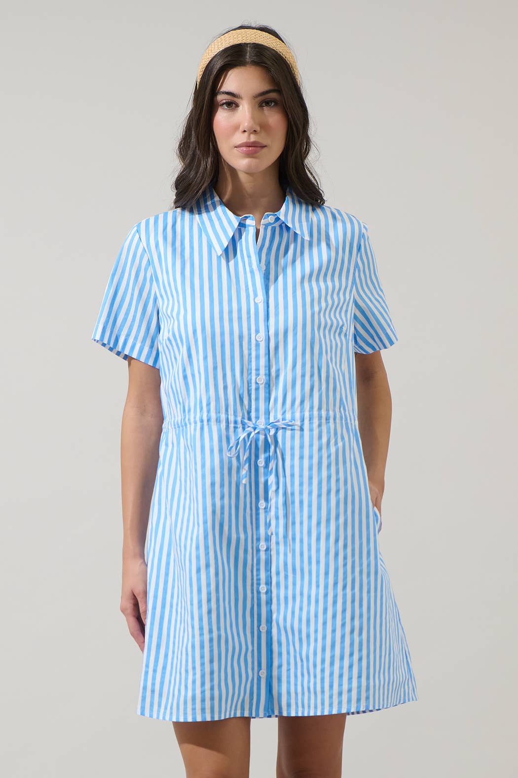 Saida Striped Kenda Shift Mini Dress
