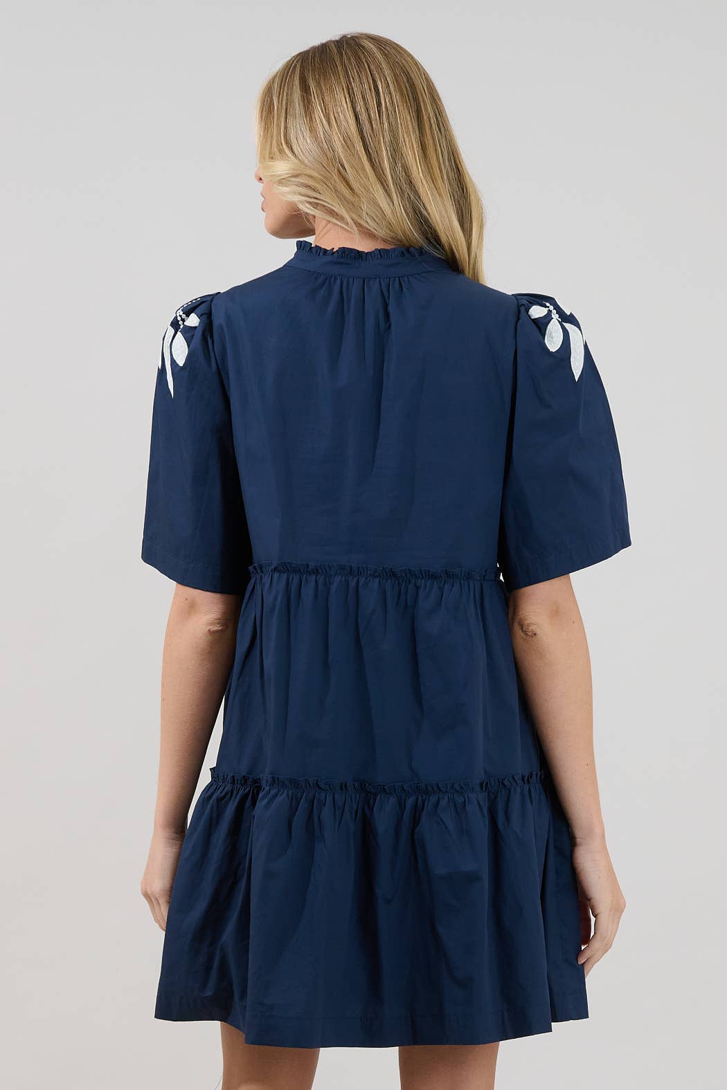 Dixie Split Neck Shift Dress