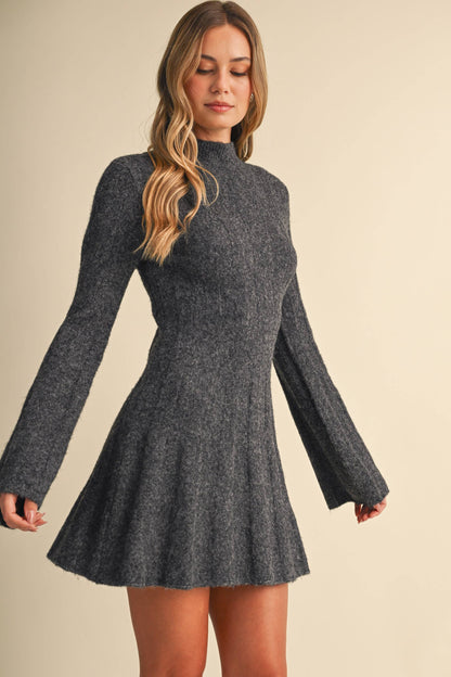 Ribbed Sweater Mini Dress