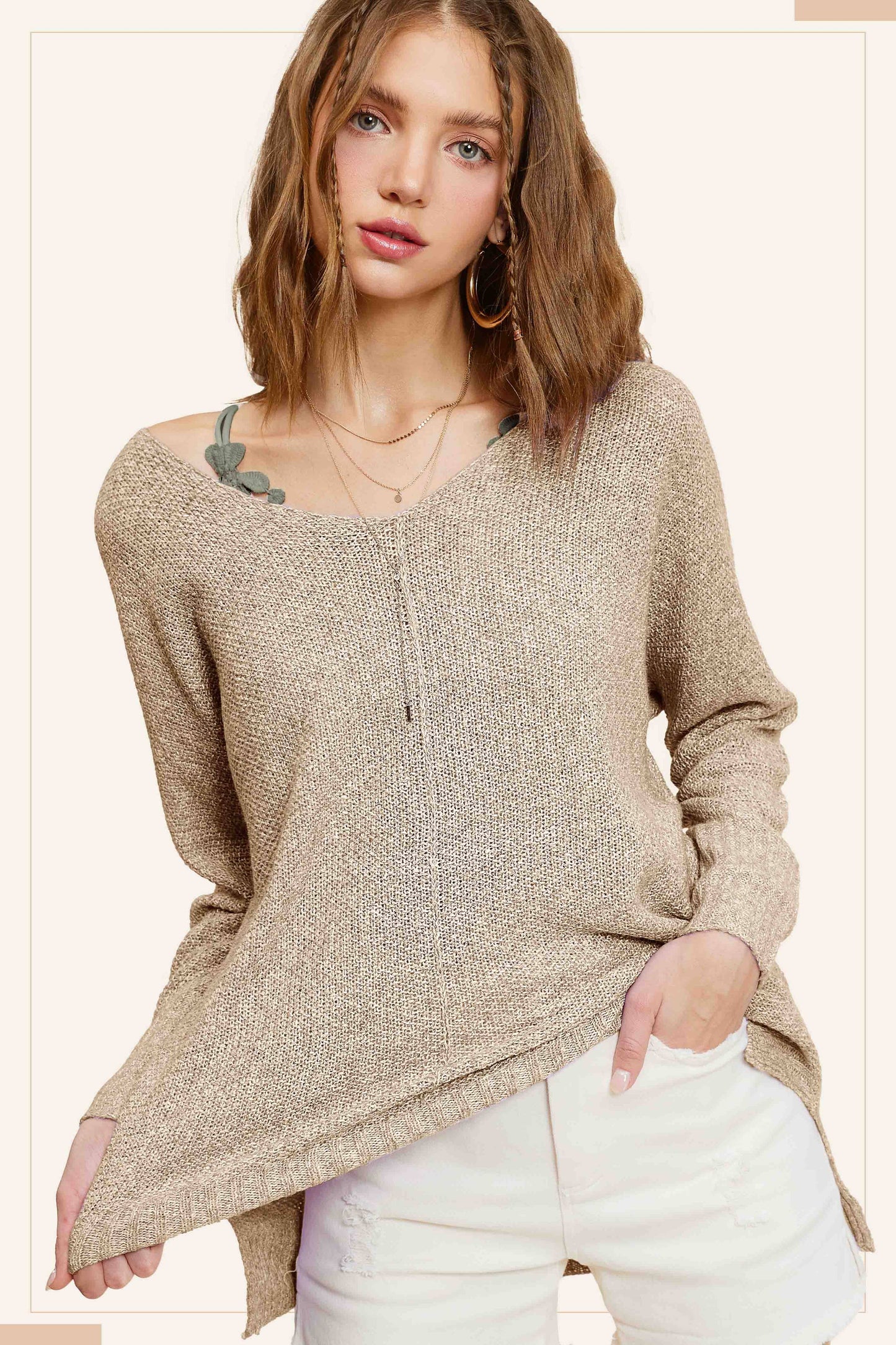 Textured Pullover Sweater