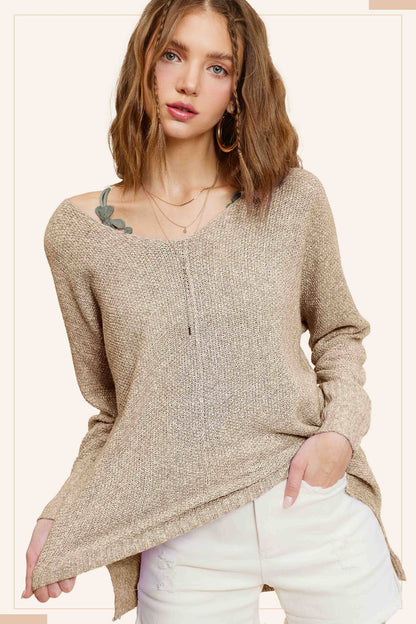 Textured Pullover Sweater
