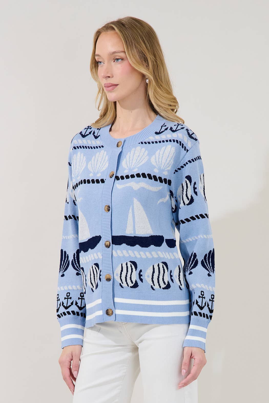 Sail Away Button Down Cardigan