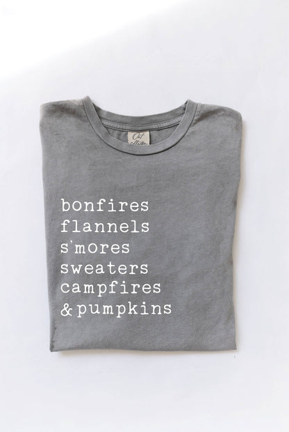 BONFIRES FLANNELS Mineral Graphic Top