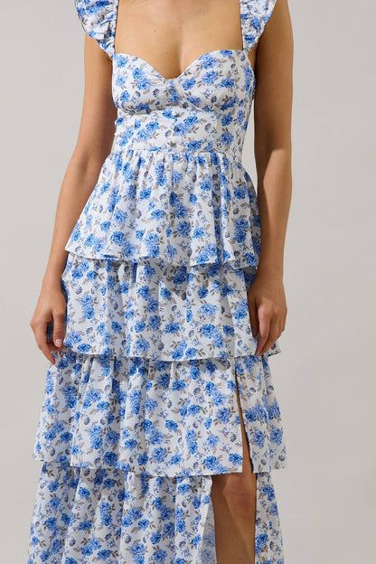 Covina Tiered Midi Dress