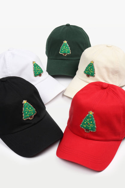 Christmas Tree Patch Baseball Caps