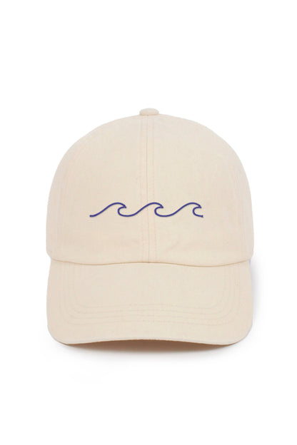 LCAP031 - "Waves" Embroidery Washed Baseball Cap