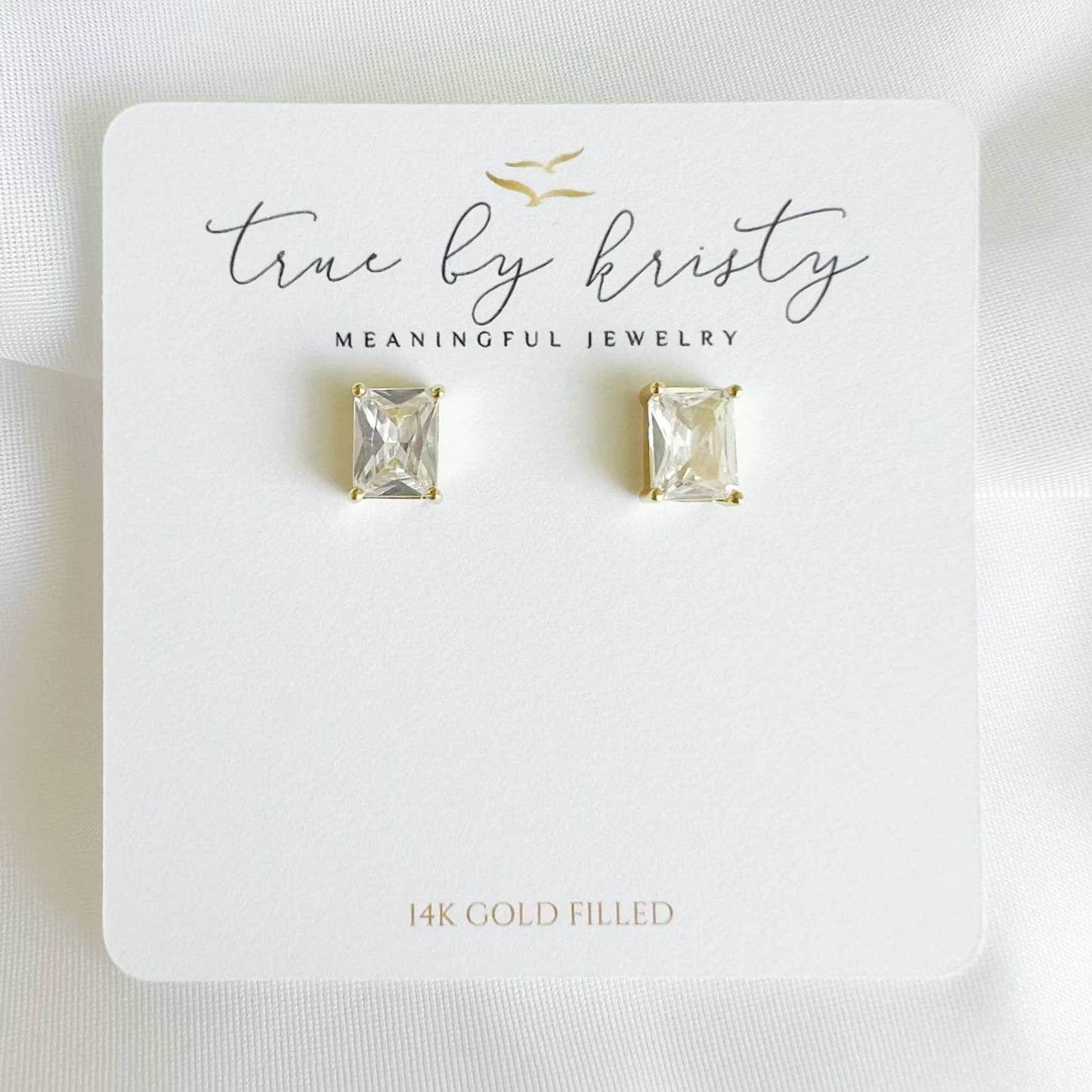 Goldie CZ Diamond Studs Earrings