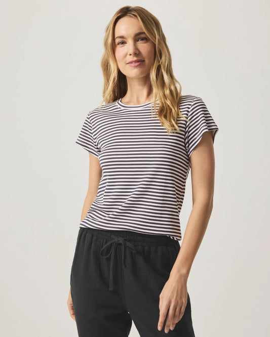 Faye Crewneck Stripe Tee