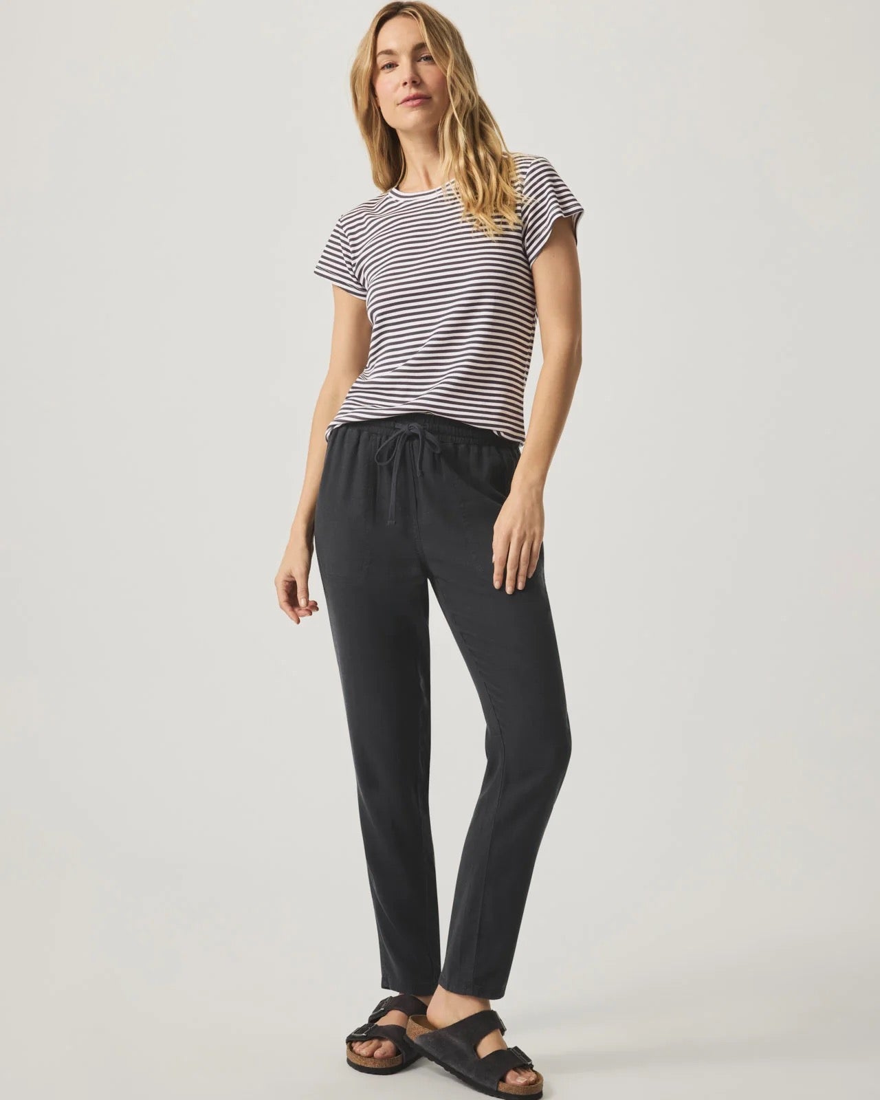Faye Crewneck Stripe Tee