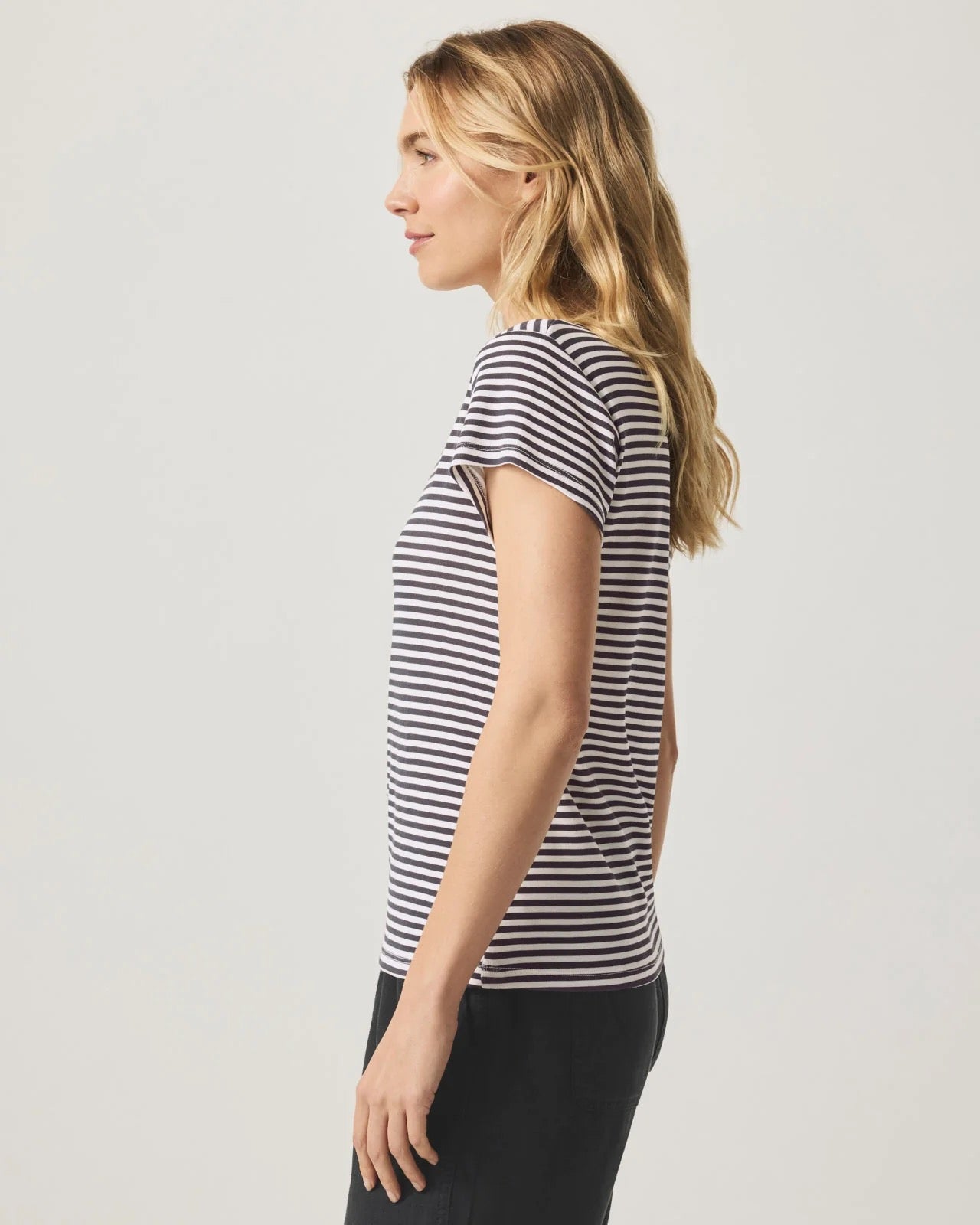 Faye Crewneck Stripe Tee