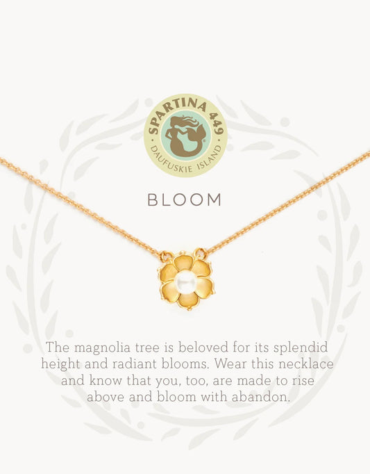 SLV Necklace 18" Bloom/Magnolia Flower