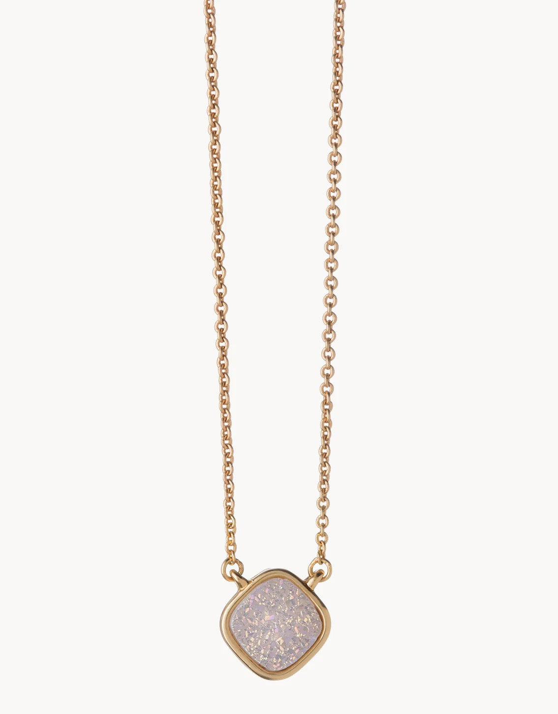SLV Necklace 18" Breathe/Cream Druzy
