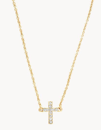 SLV Necklace 18" Have Faith/Cross