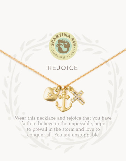 SLV Necklace 18" Rejoice/Faith Hope Love
