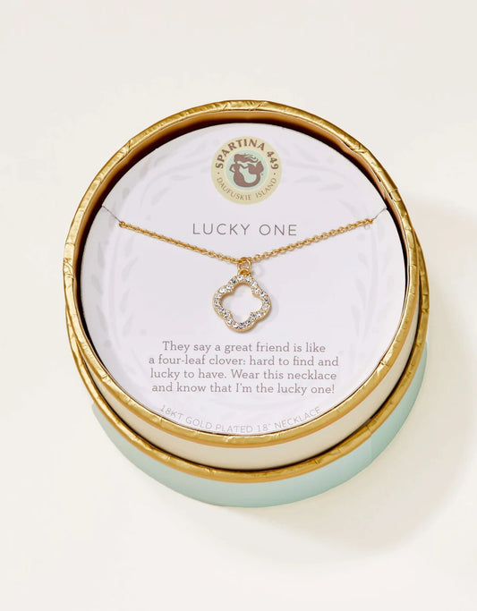 SLV Necklace 18" Lucky One/Quatrefoil