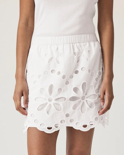 Emma Eyelet Mini Skirt