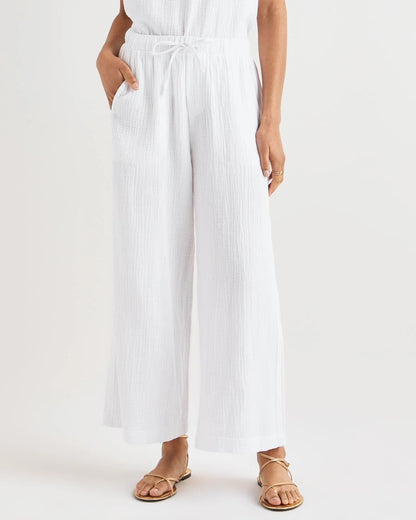 Knit Gauze Palazzo Pant
