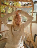 Mesh Long Sleeve Sweater