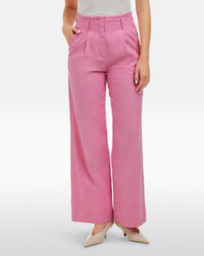 Linen Wide-leg Pants