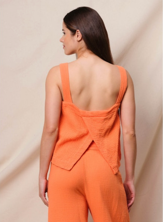 Cross Back Swing Top