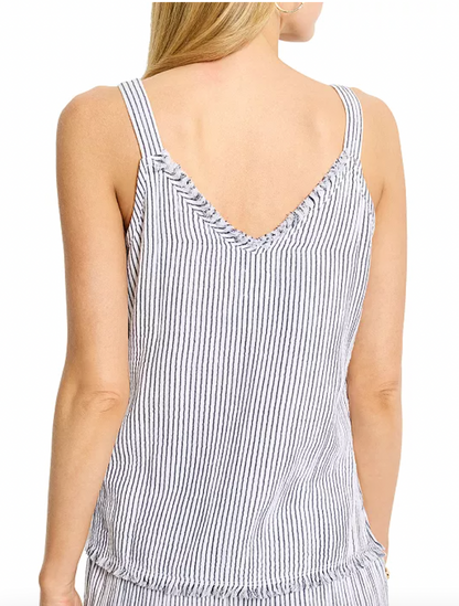 Pin Stripe Gauze Tank