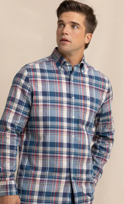 Stillwater Plaid Long Sleeve Sport Shirt