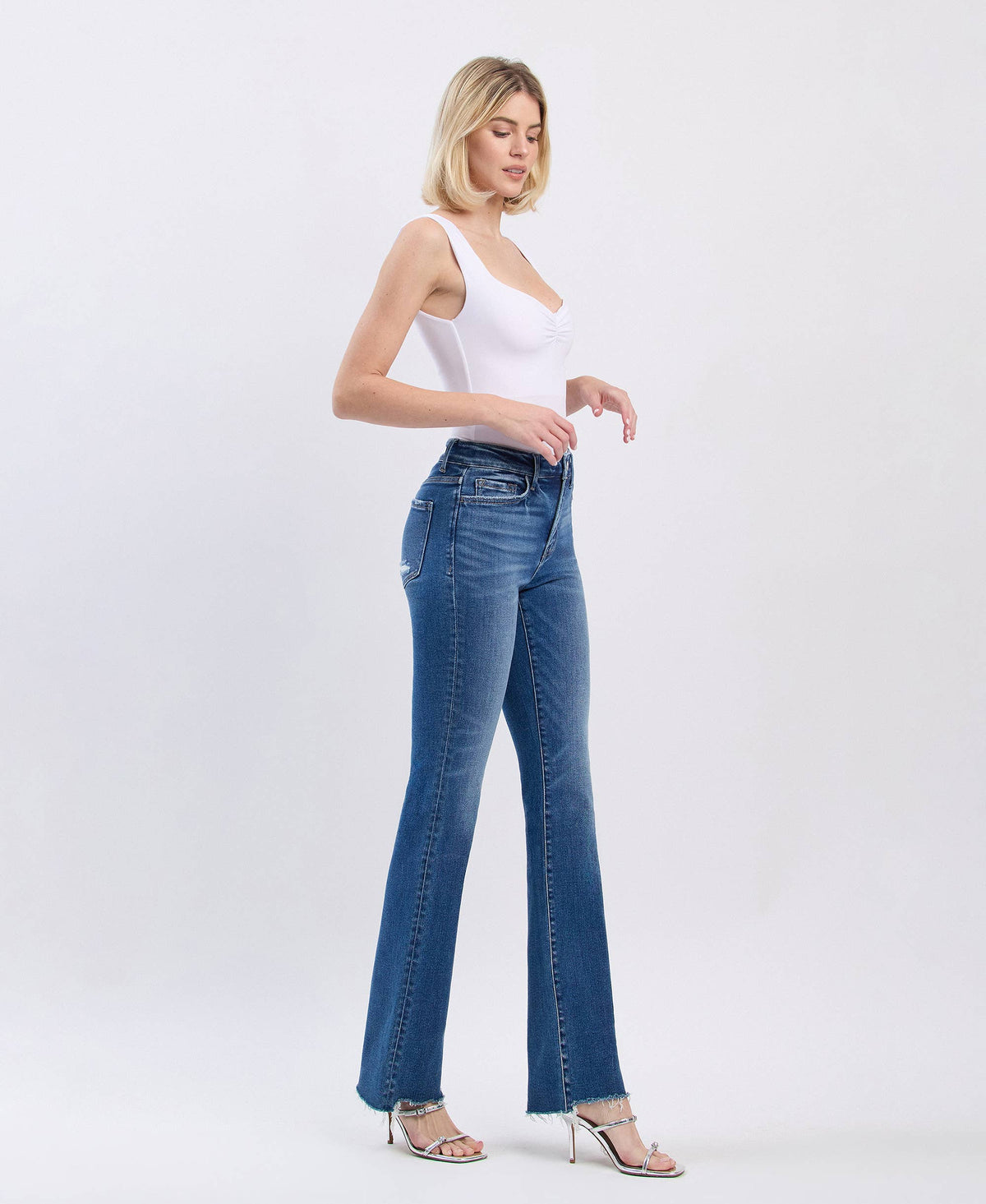 High Rise Boot Cut Jeans