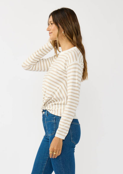 Front Knot Pullover Sweater