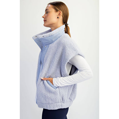 OVERSIZED MICRO SHERPA VEST