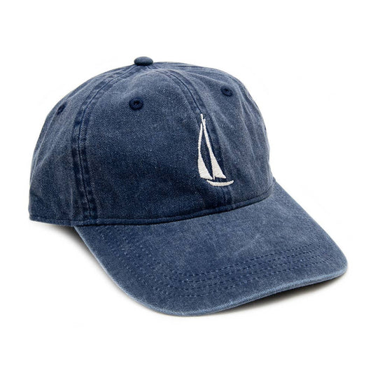 Sailboat Pigment Dyed Cotton Cap