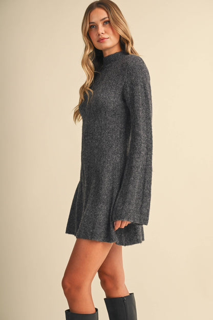 Ribbed Sweater Mini Dress