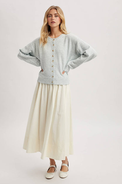 Striped Button up Sweater