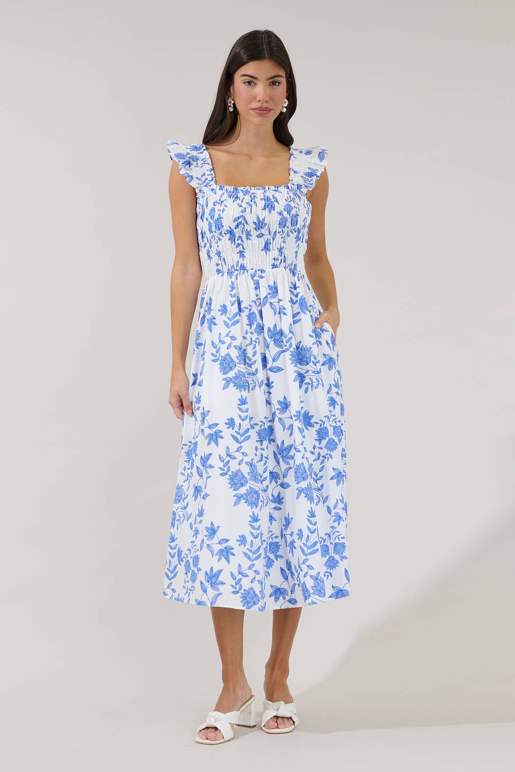 Heidi Smocked Midi Dress