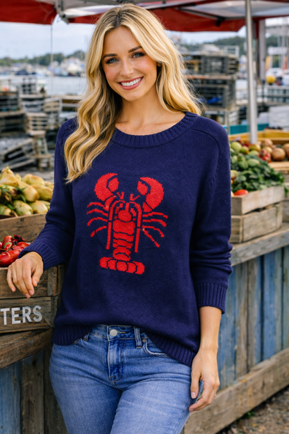 Coastal Lobster Knit Sweater