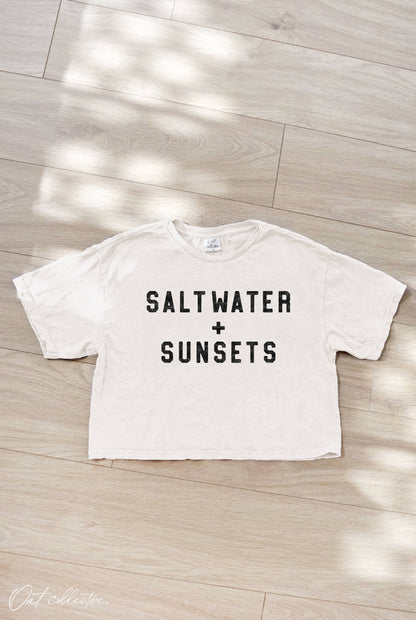 Salt Water & Sunsets Crop Top