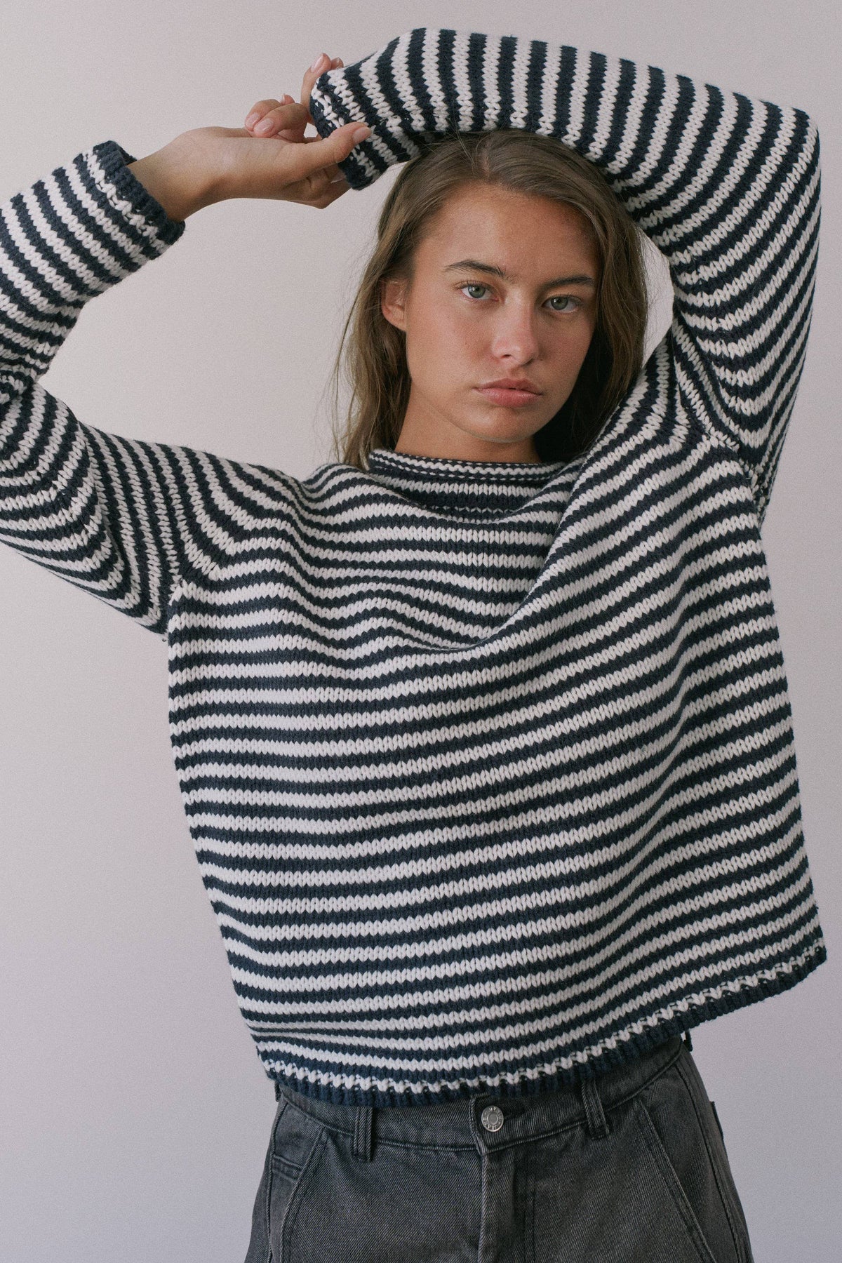 Cozy Stripe Knit Sweater