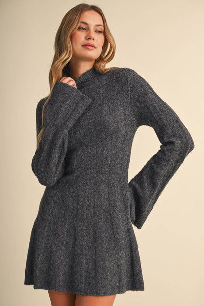 Ribbed Sweater Mini Dress