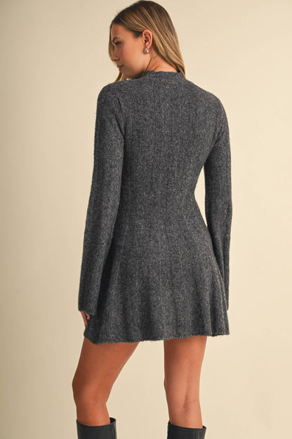 Ribbed Sweater Mini Dress