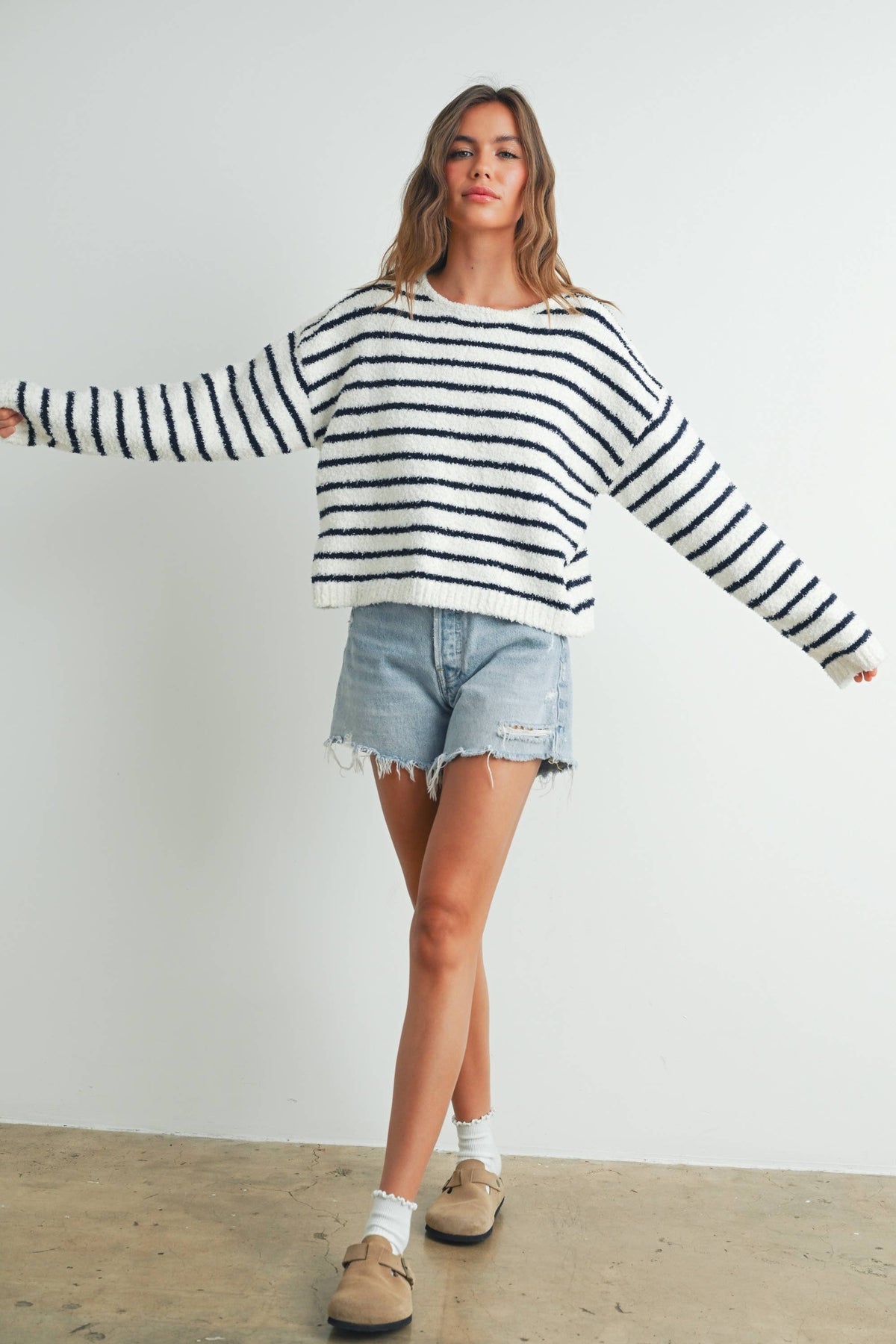 Striped Knit Sweater