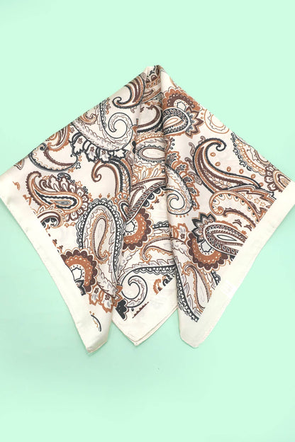 Paisley Pink Bandana Scarf