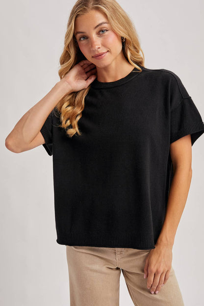 Crew Neck Knit Tee