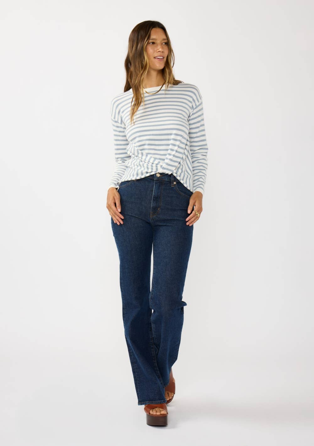 Front Knot Pullover Sweater