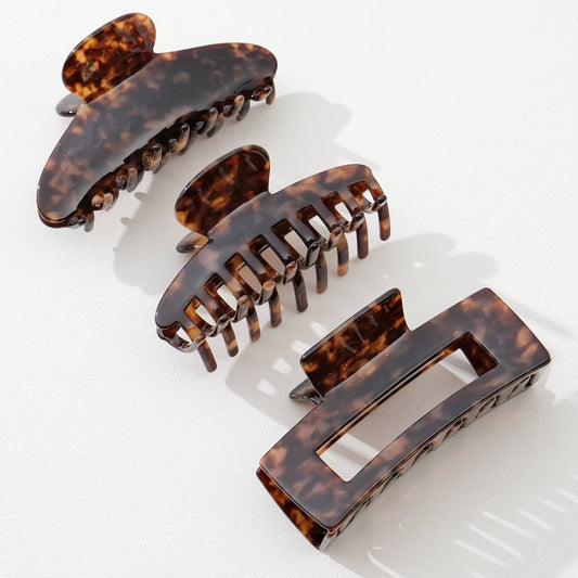 Deep Tortoise Large - Assorted Claw Clips