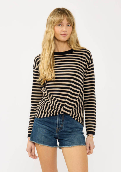 Front Knot Pullover Sweater