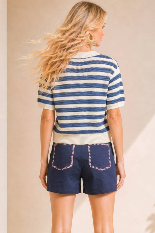 Nautical Stripe Cardigan