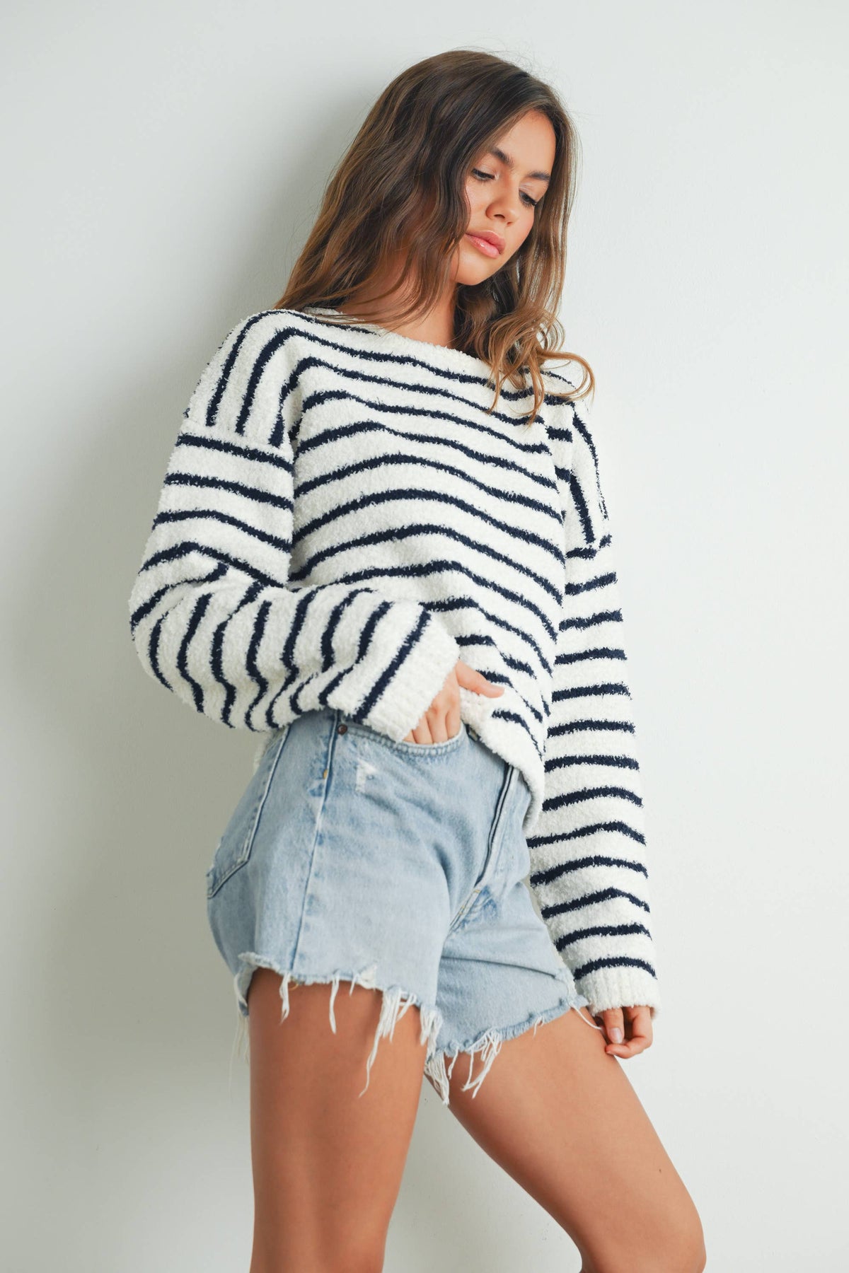 Striped Knit Sweater