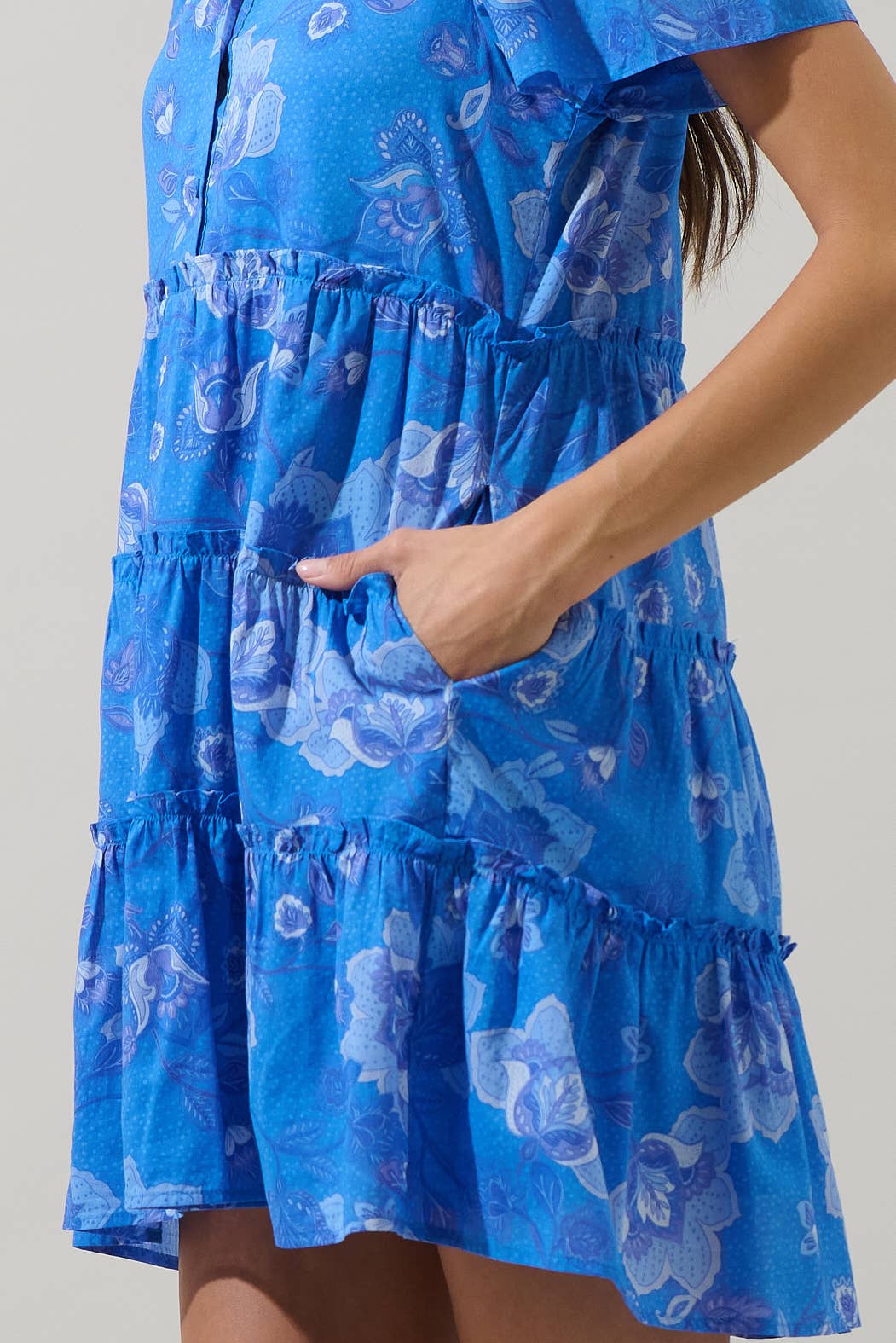 Selma Floral Otis Tiered Mini Dress