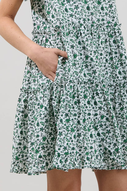 Pallas Poplin Tiered Mini Dress