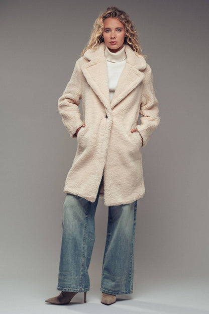 Cozy Longline Teddy Coat